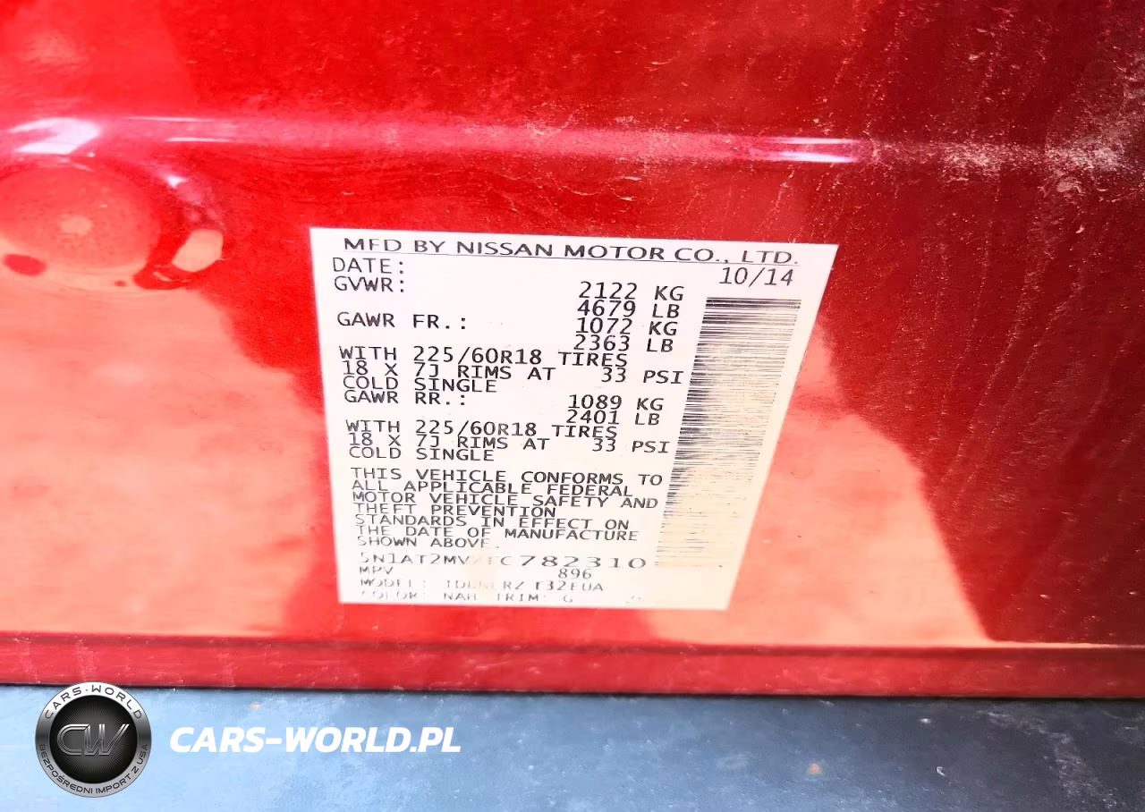 2015 Nissan Rogue Sl VIN:5N1AT2MVXFC782310 - 13