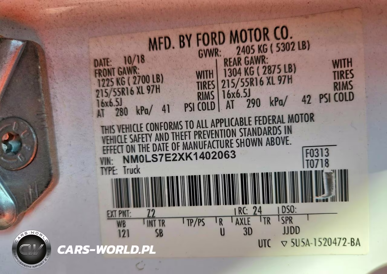 2019 Ford Transit Connect Xl Delivery Van VIN:NM0LS7E2XK1402063 - 13