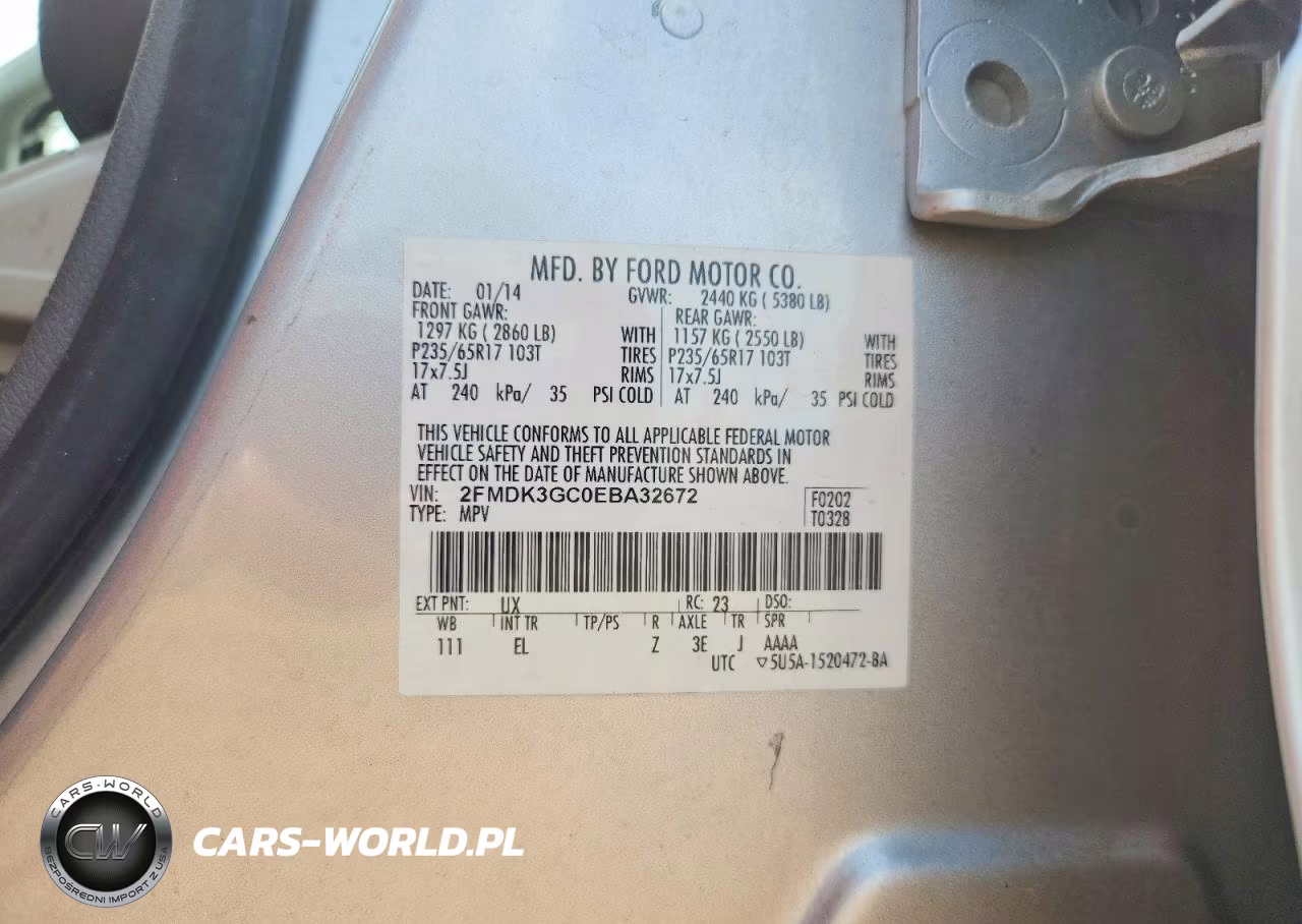 2014 Ford Edge Se VIN:2FMDK3GC0EBA32672 - 14