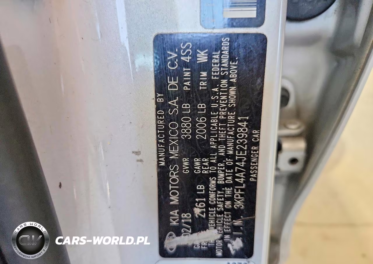 2018 Kia Forte Lx VIN:3KPFL4A74JE239841 - 12
