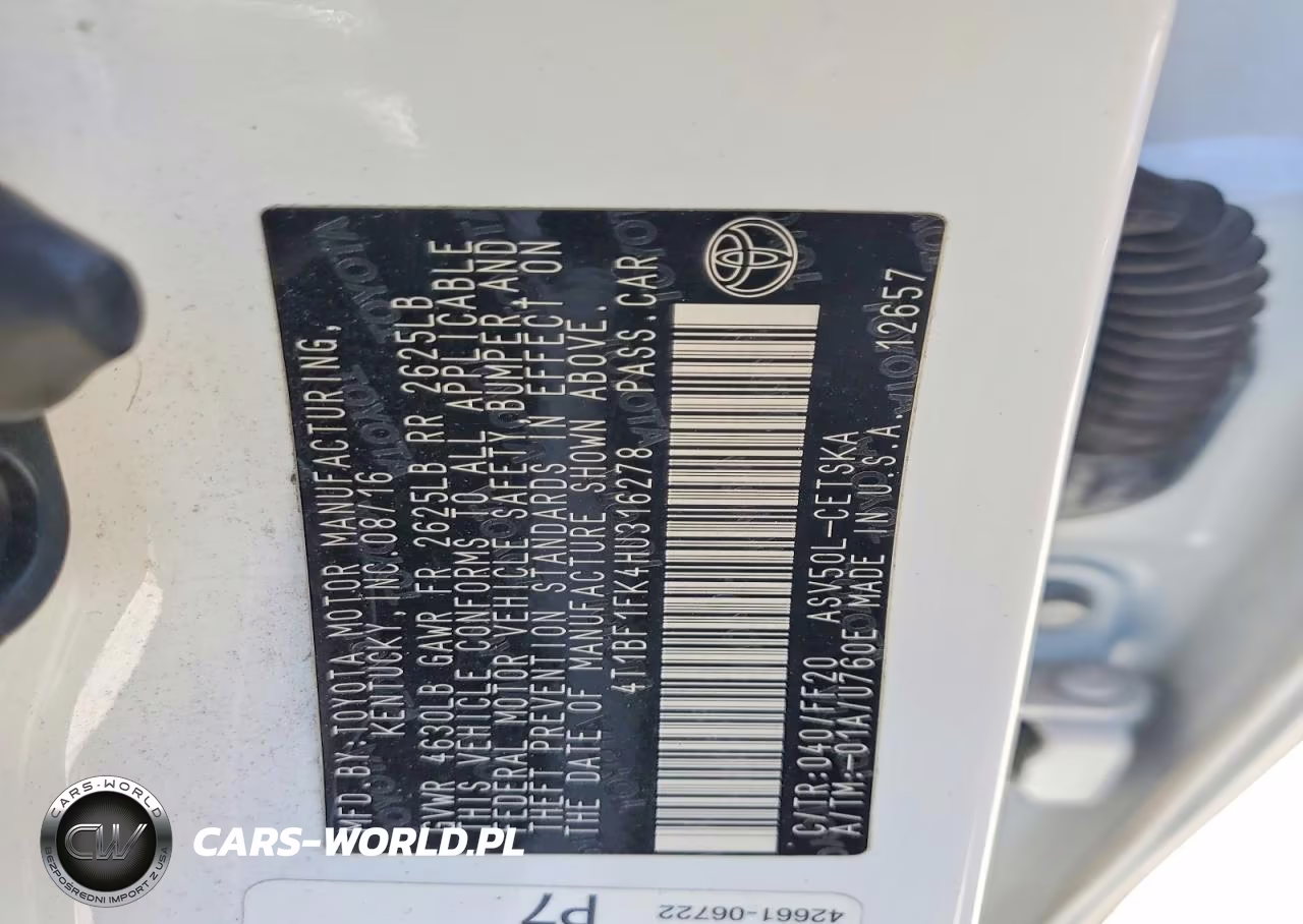 2017 Toyota Camry Se VIN:4T1BF1FK4HU316278 - 13
