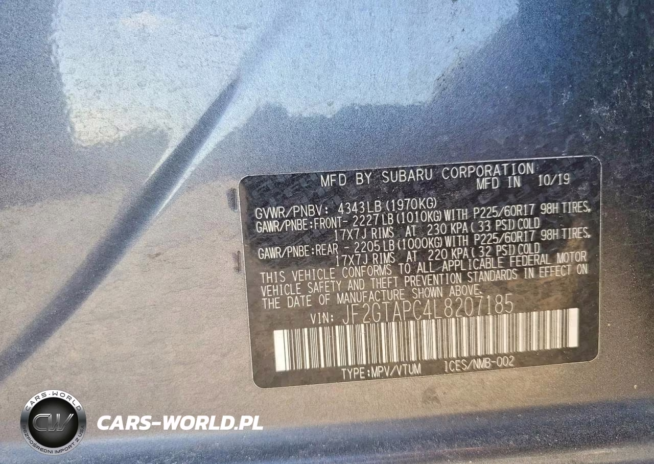 2020 Subaru Crosstrek Premium VIN:JF2GTAPC4L8207185 - 13