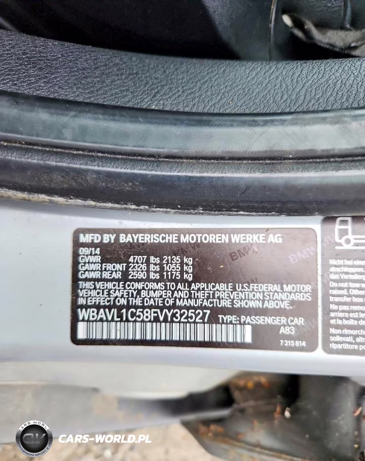 2015 BMW X1 xDrive28I VIN:WBAVL1C58FVY32527 - 12