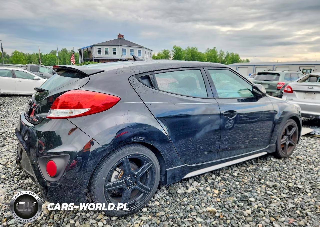 2014 Hyundai Veloster Turbo VIN:KMHTC6AE1EU192123 - 3