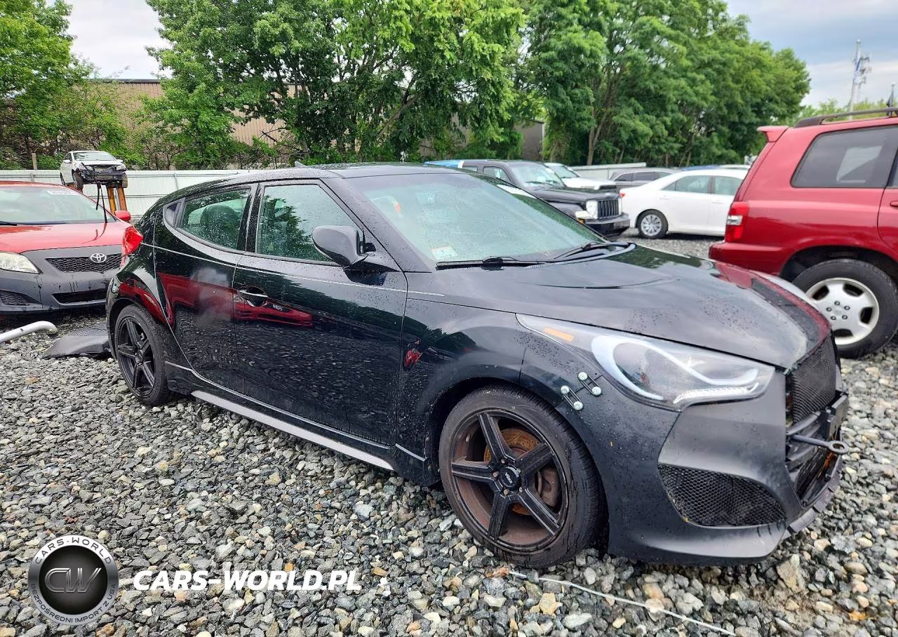 2014 Hyundai Veloster Turbo VIN:KMHTC6AE1EU192123 - 4