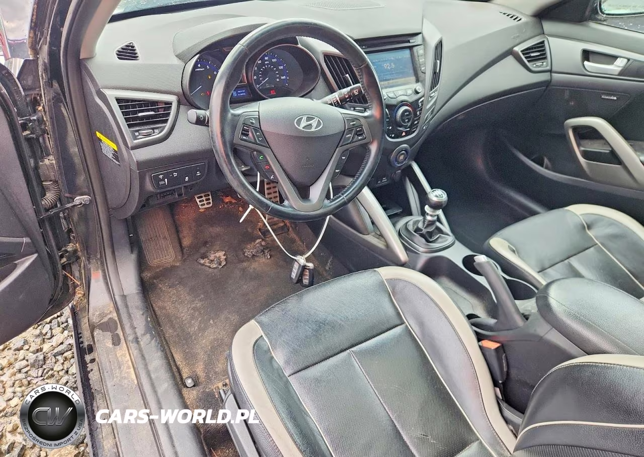 2014 Hyundai Veloster Turbo VIN:KMHTC6AE1EU192123 - 8