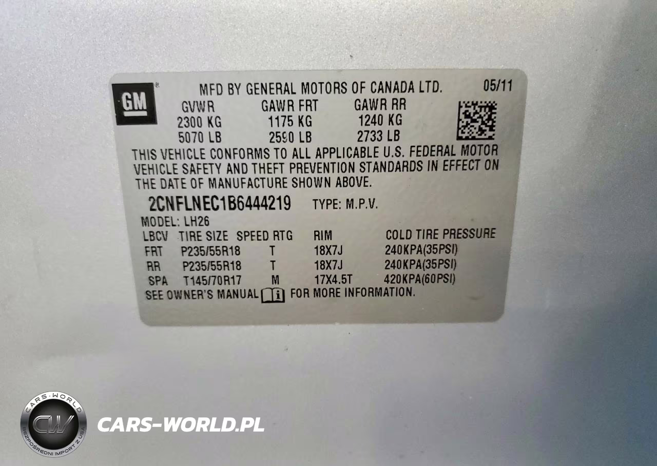 2011 Chevrolet Equinox Lt VIN:2CNFLNEC1B6444219 - 14
