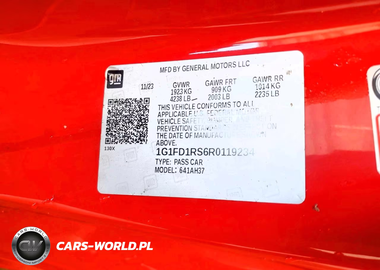 2024 Chevrolet Camaro Lt VIN:1G1FD1RS6R0119234 - 12