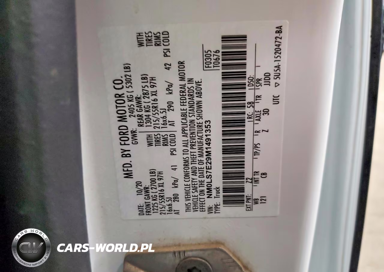 2021 Ford Transit Connect Xl Delivery Van VIN:NM0LS7E29M1491353 - 13
