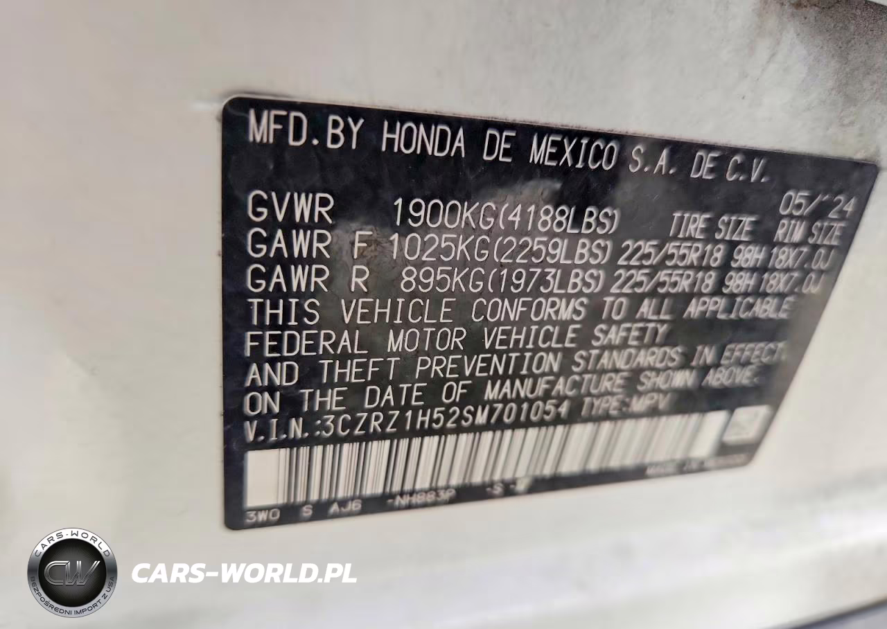 2025 Honda Hr-V Sport VIN:3CZRZ1H52SM701054 - 13