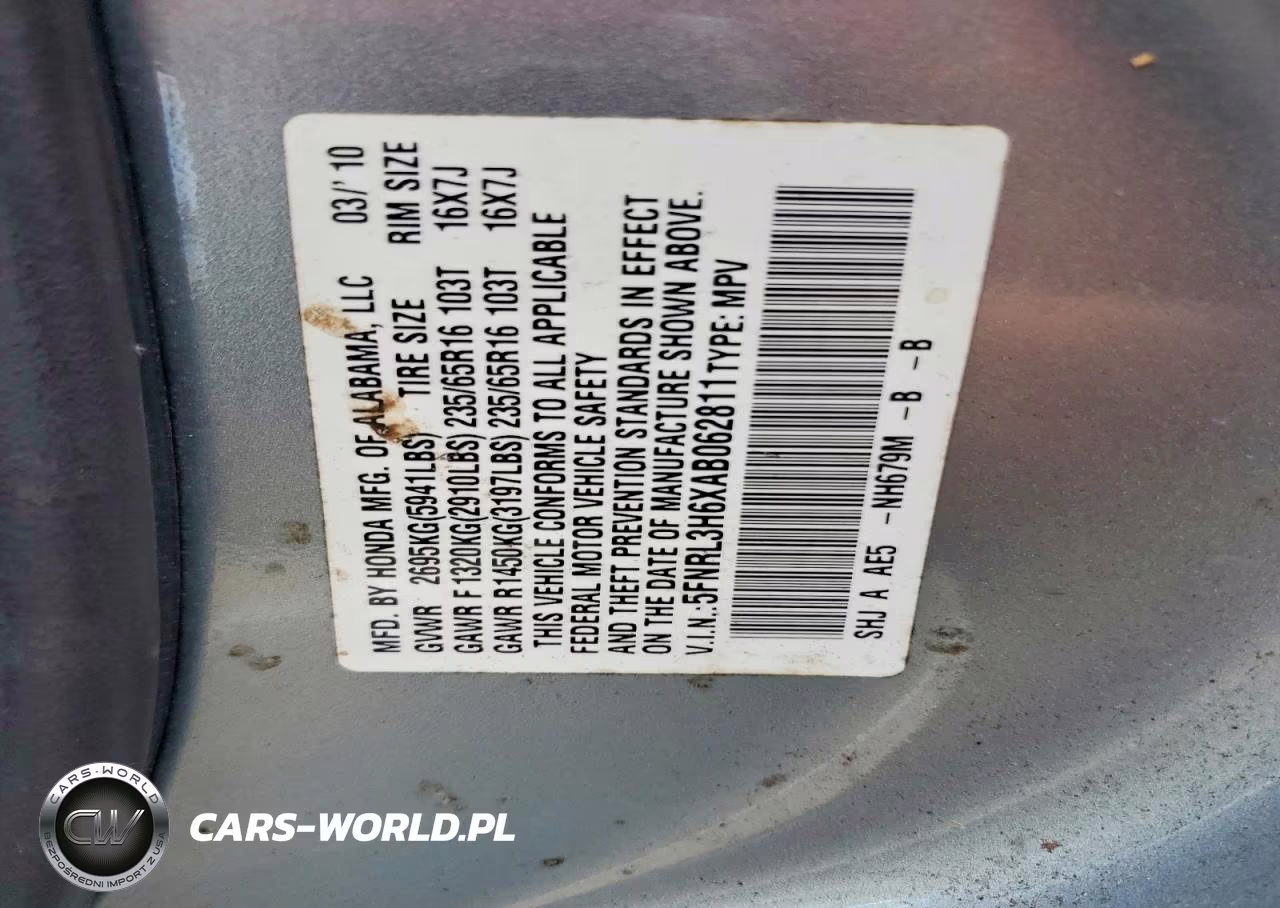 2010 Honda Odyssey Exl VIN:5FNRL3H6XAB062811 - 13