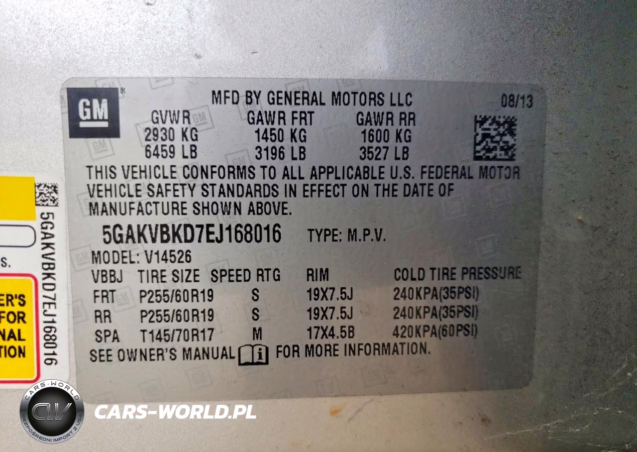 2014 Buick Enclave VIN:5GAKVBKD7EJ168016 - 14