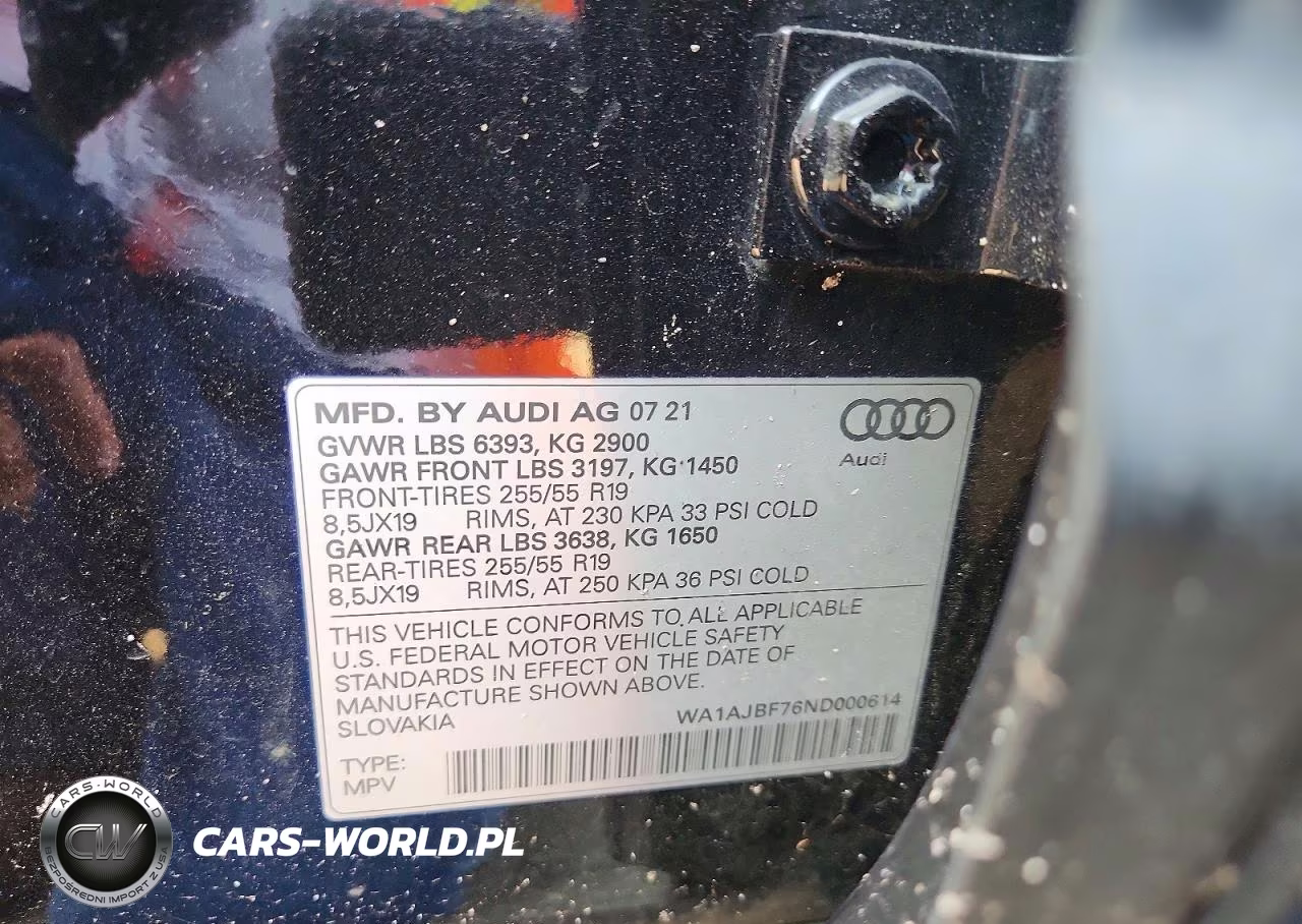 2022 Audi Q7 Premium VIN:WA1AJBF76ND000614 - 13