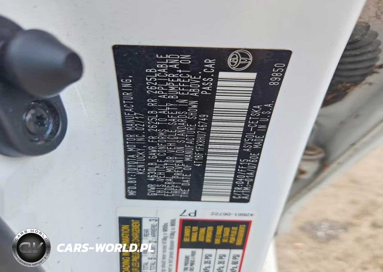 2017 Toyota Camry Se VIN:4T1BF1FK8HU746749 - 12