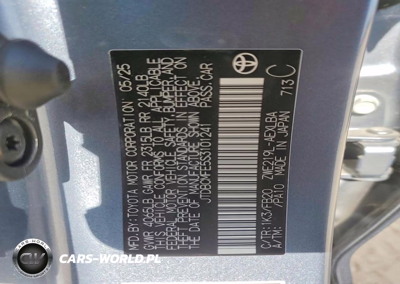 2025 Toyota Corolla Hybrid Le VIN:JTDBCMFE5S3101241 - 12