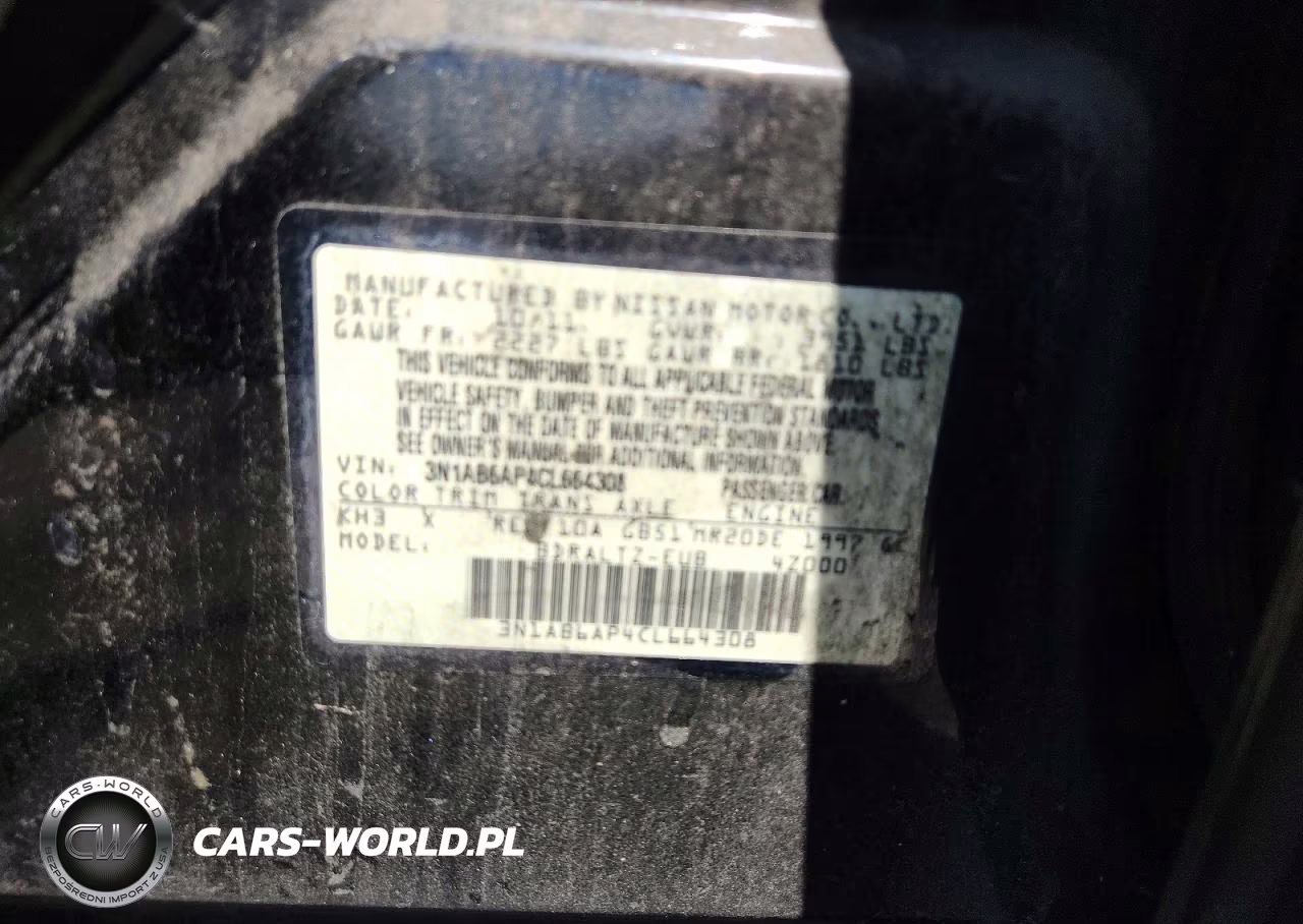 2012 Nissan Sentra 2.0 VIN:3N1AB6AP4CL664308 - 12