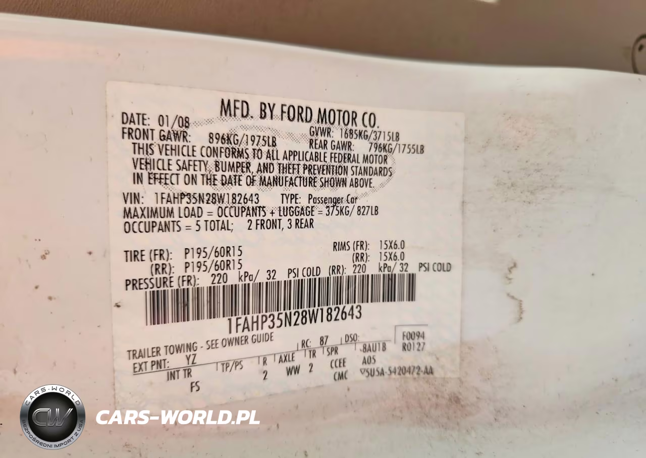 2008 Ford Focus Se VIN:1FAHP35N28W182643 - 12