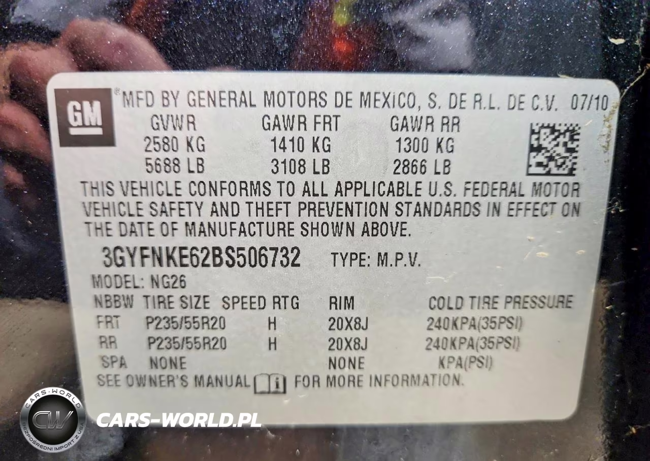 2011 Cadillac Srx Premium Collection VIN:3GYFNKE62BS506732 - 13