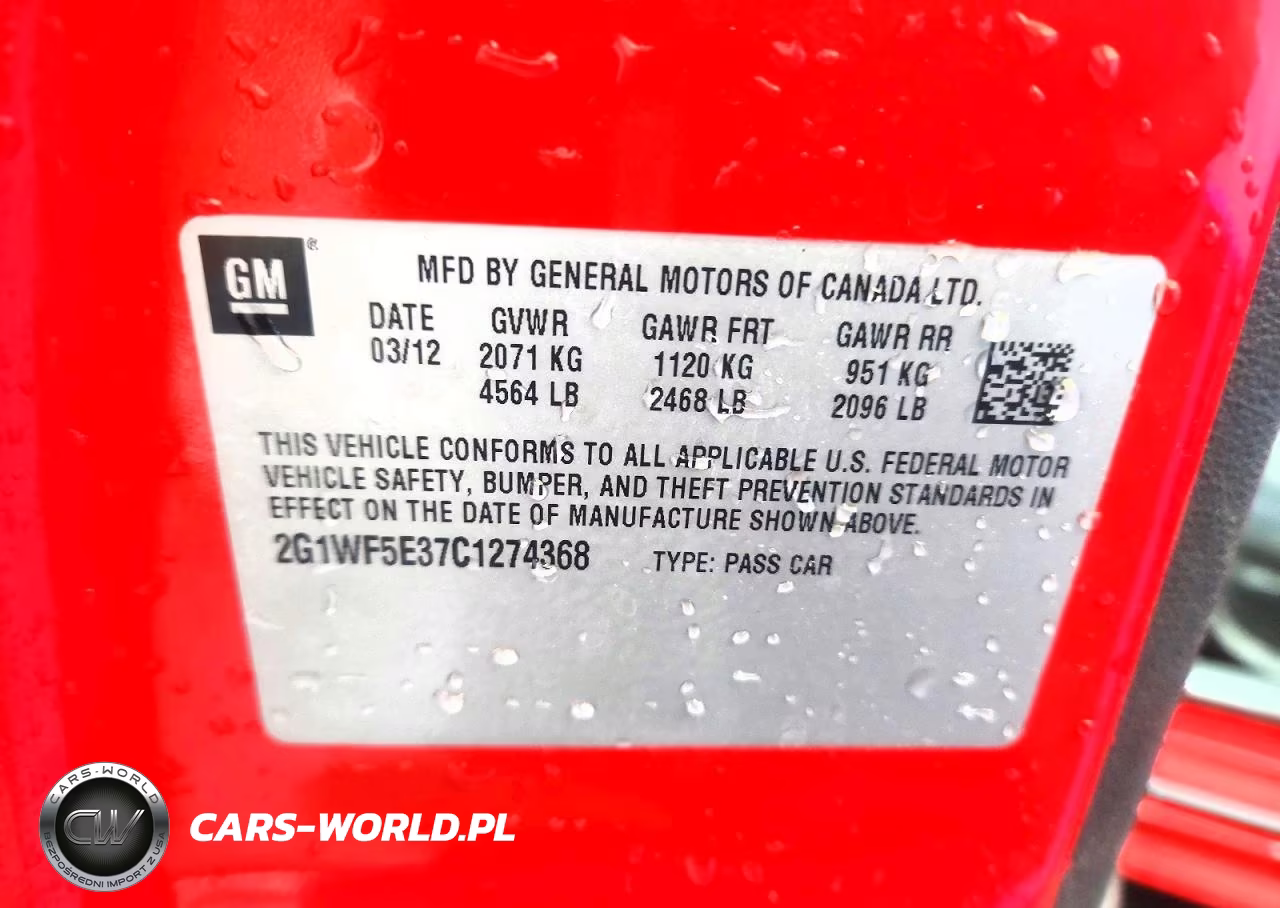 2012 Chevrolet Impala Ls VIN:2G1WF5E37C1274368 - 12