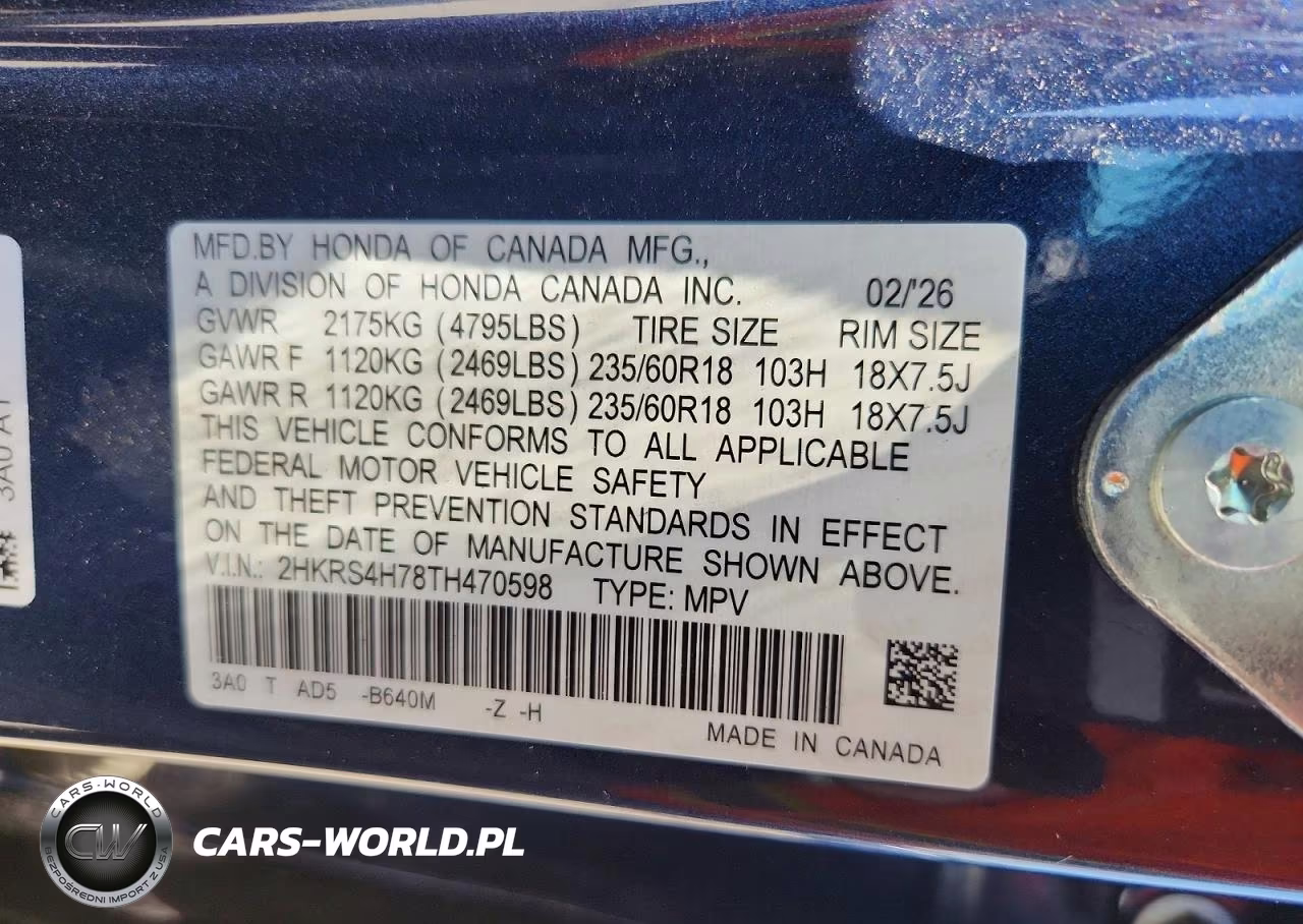 2026 Honda Cr-V Exl VIN:2HKRS4H78TH470598 - 13
