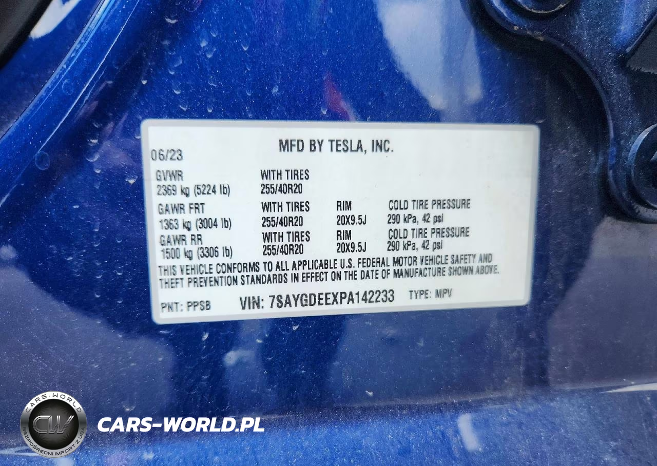 2023 Tesla Model Y VIN:7SAYGDEEXPA142233 - 12