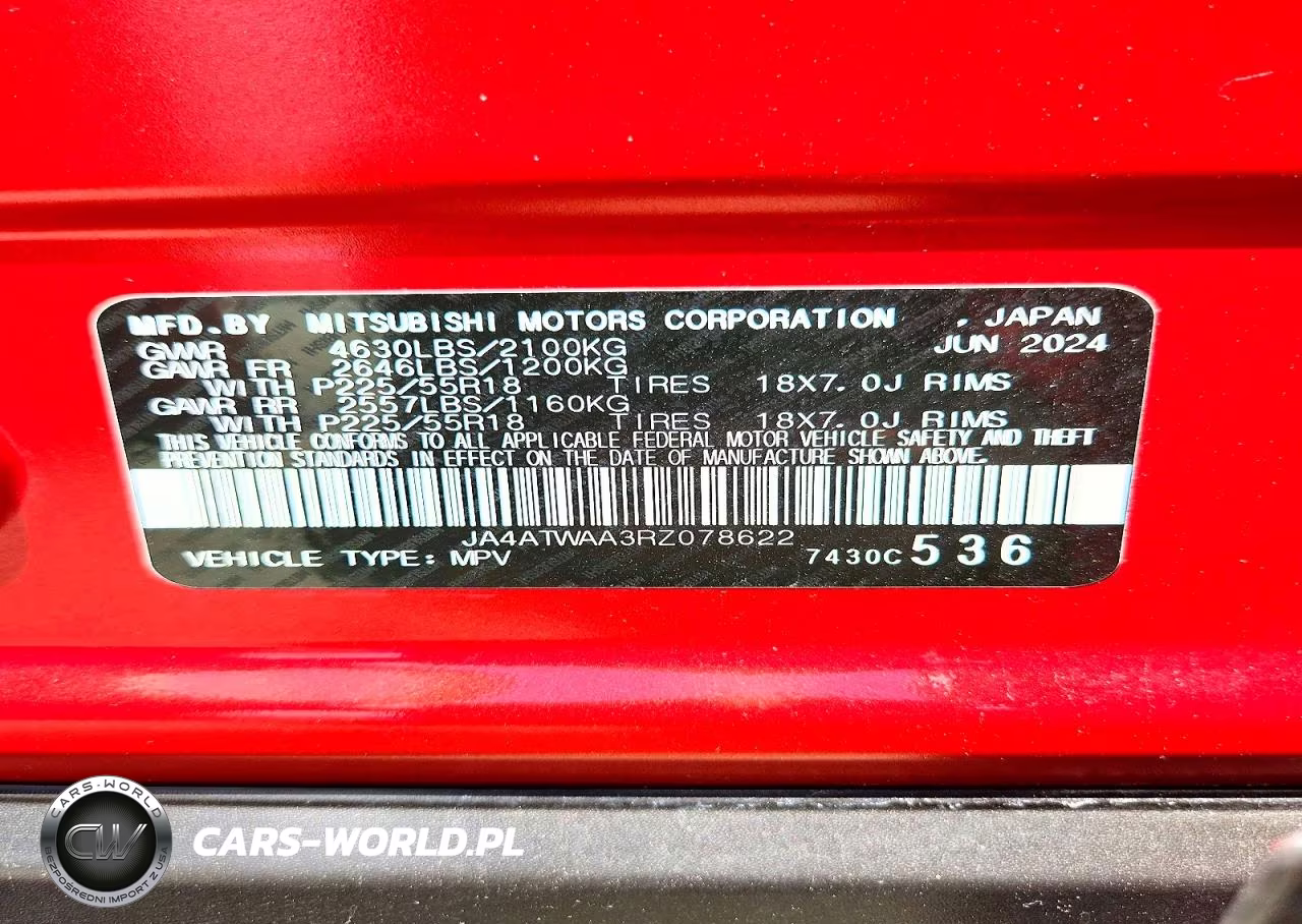 2024 Mitsubishi Eclipse Cross Se VIN:JA4ATWAA3RZ078622 - 13