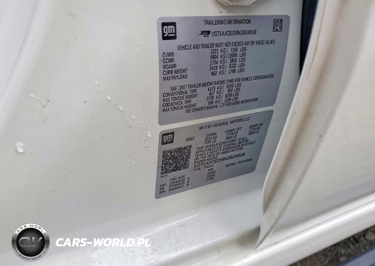2022 GMC Sierra K1500 Elevation VIN:1GTUUCED9NZ624918 - 12