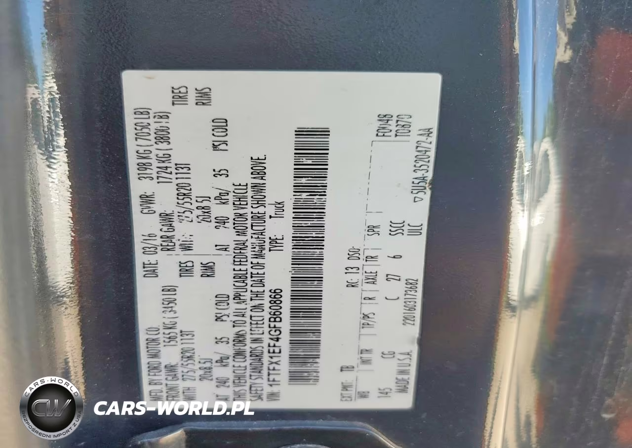 2016 Ford F150 Super Cab VIN:1FTFX1EF4GFB60866 - 12