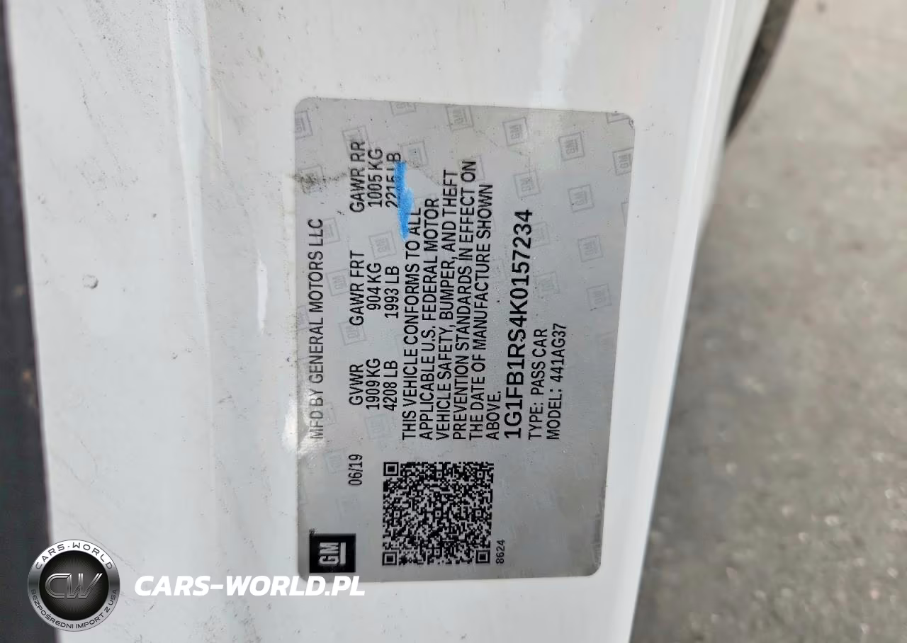 2019 Chevrolet Camaro Ls-Lt VIN:1G1FB1RS4K0157234 - 12