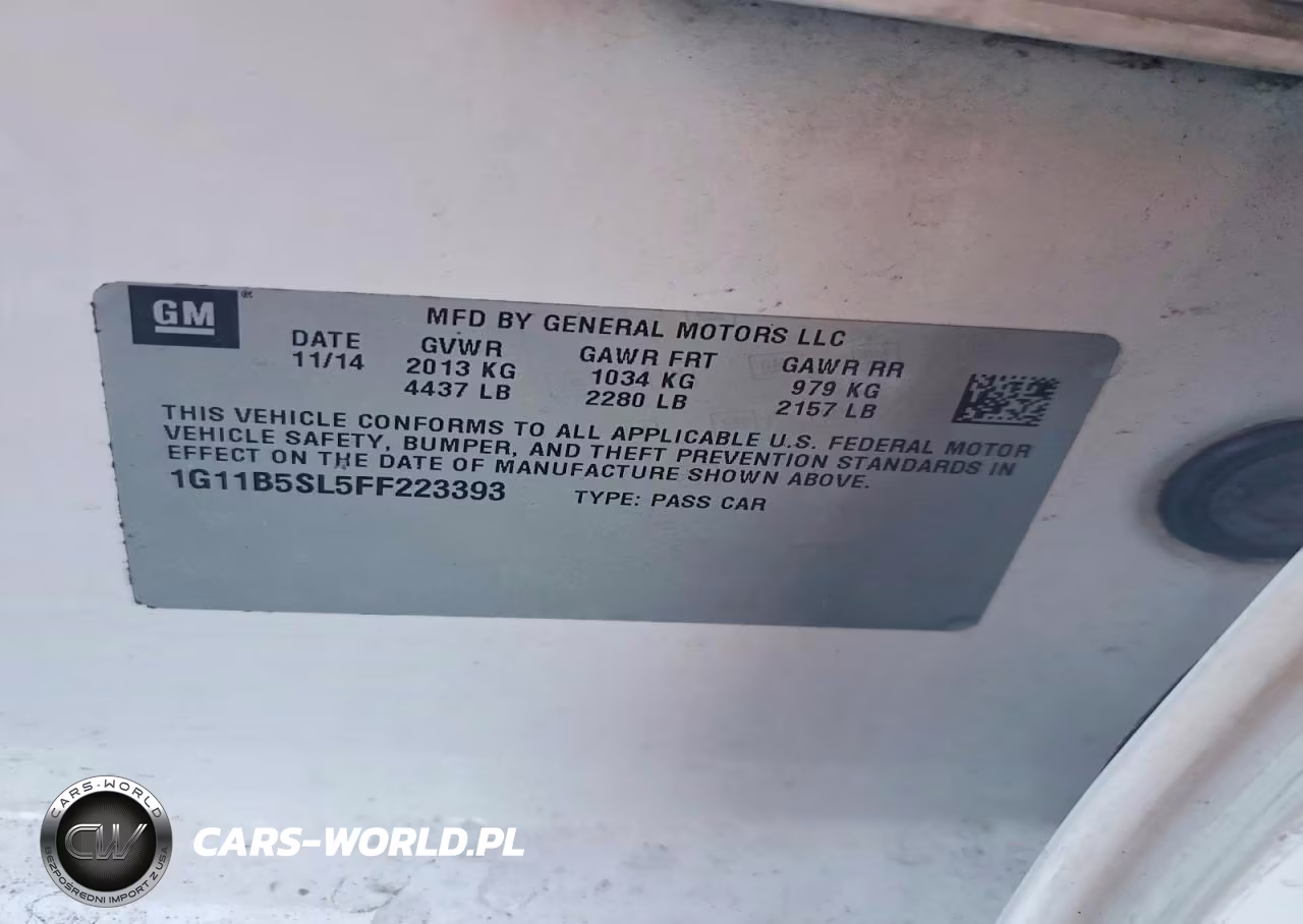 2015 Chevrolet Malibu Ls VIN:1G11B5SL5FF223393 - 13