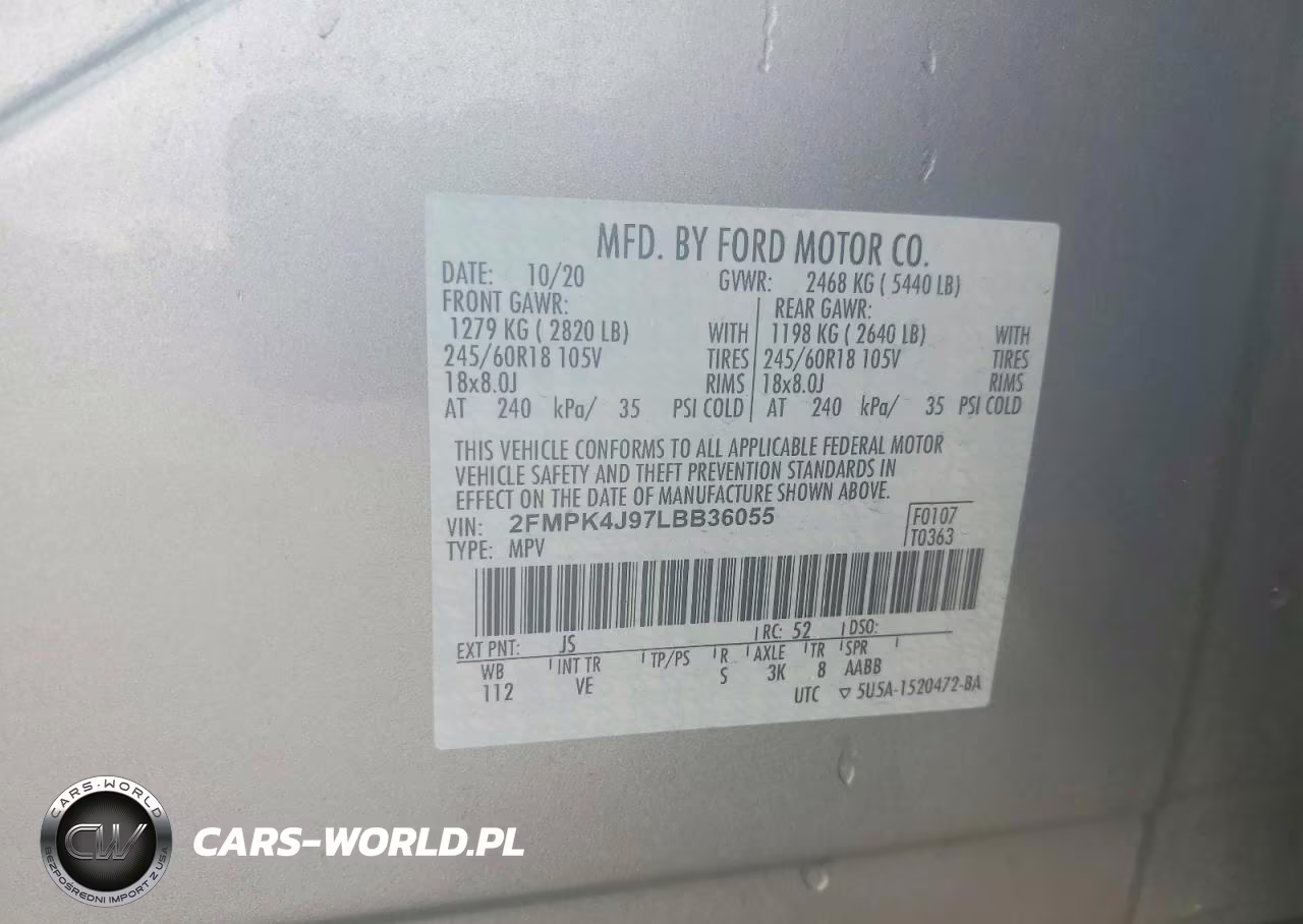 2020 Ford Edge Sel VIN:2FMPK4J97LBB36055 - 13