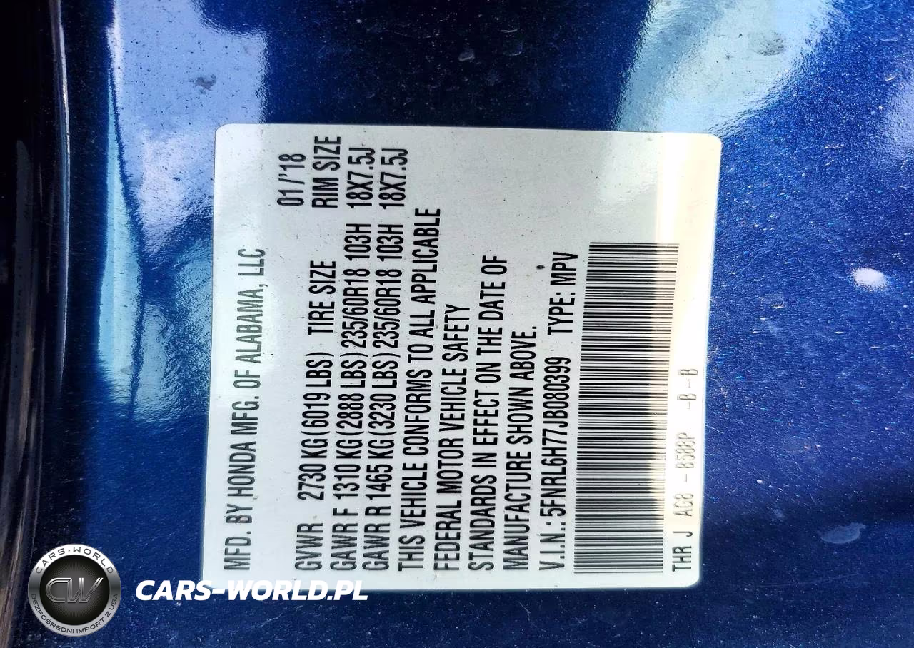 2018 Honda Odyssey Exl VIN:5FNRL6H77JB080399 - 13