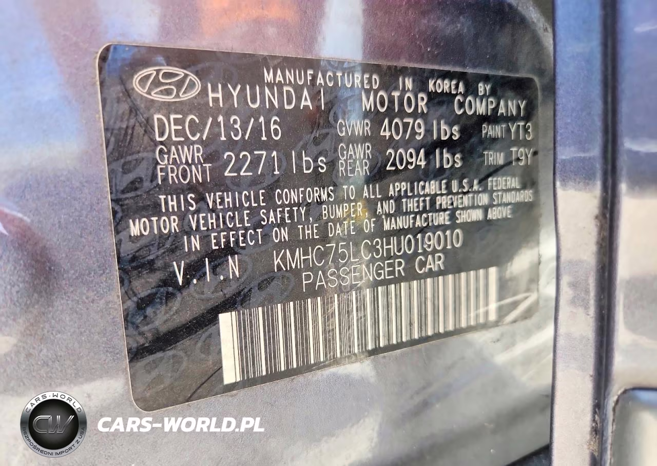 2017 Hyundai Ioniq Sel VIN:KMHC75LC3HU019010 - 13
