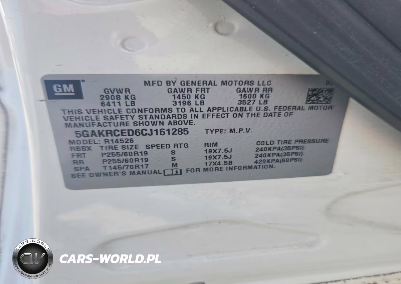 2012 Buick Enclave VIN:5GAKRCED6CJ161285 - 13