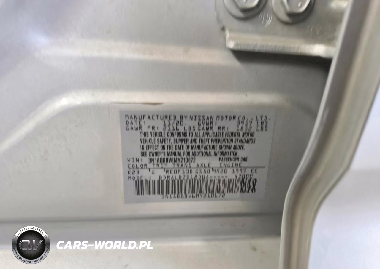 2021 Nissan Sentra S VIN:3N1AB8BV6MY210672 - 12