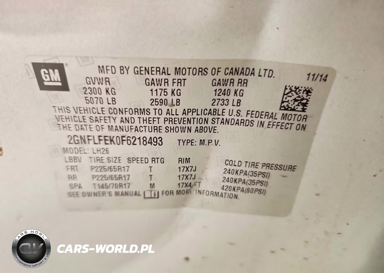 2015 Chevrolet Equinox Lt VIN:2GNFLFEK0F6218493 - 13