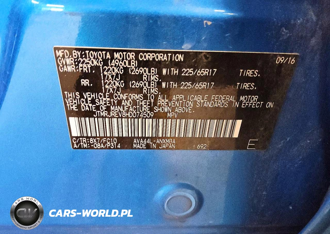 2017 Toyota Rav4 Hybrid Xle VIN:JTMRJREV8HD074509 - 12