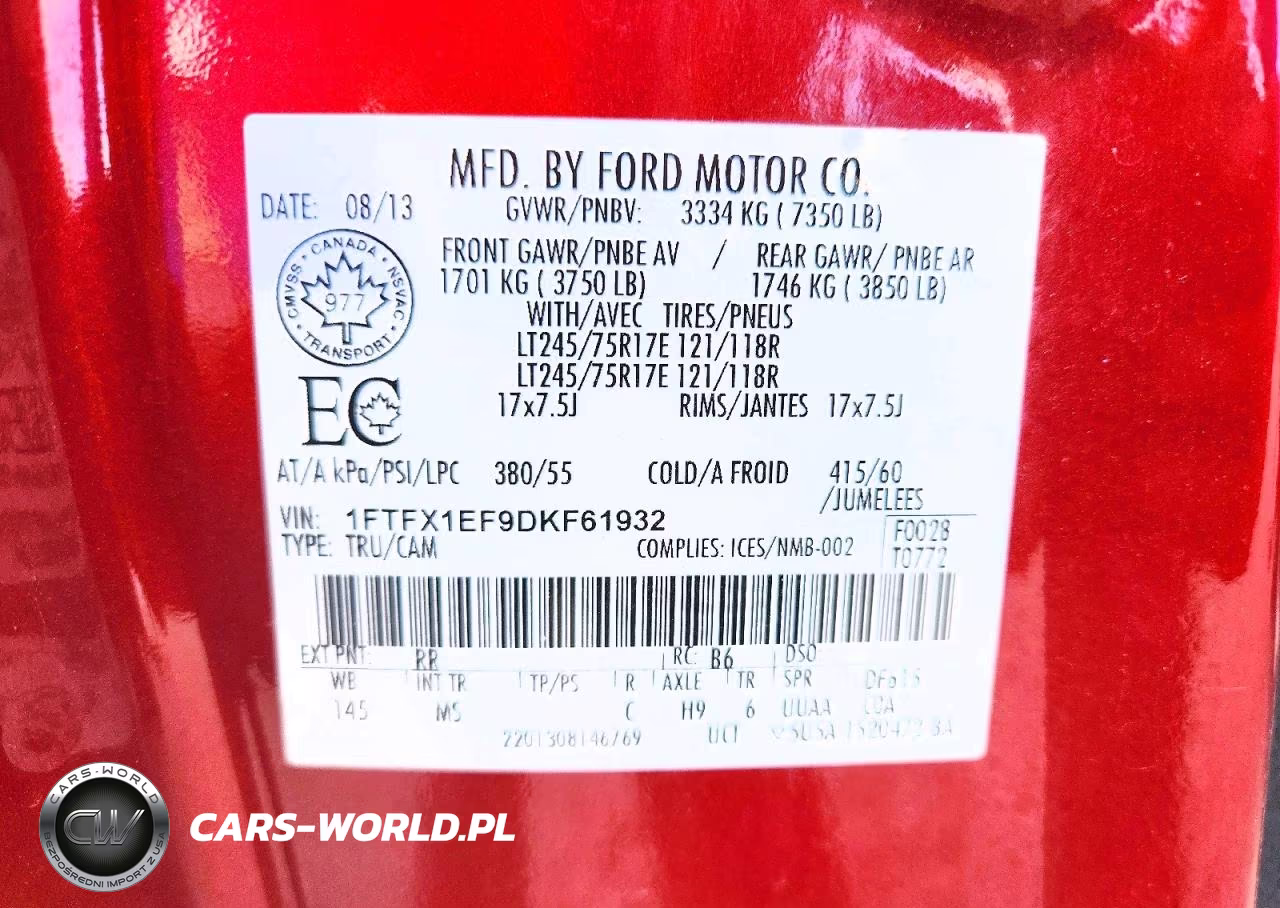 2013 Ford F150 Super Cab VIN:1FTFX1EF9DKF61932 - 12