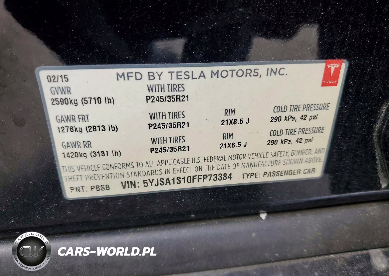 2015 Tesla Model S 60 VIN:5YJSA1S10FFP73384 - 13