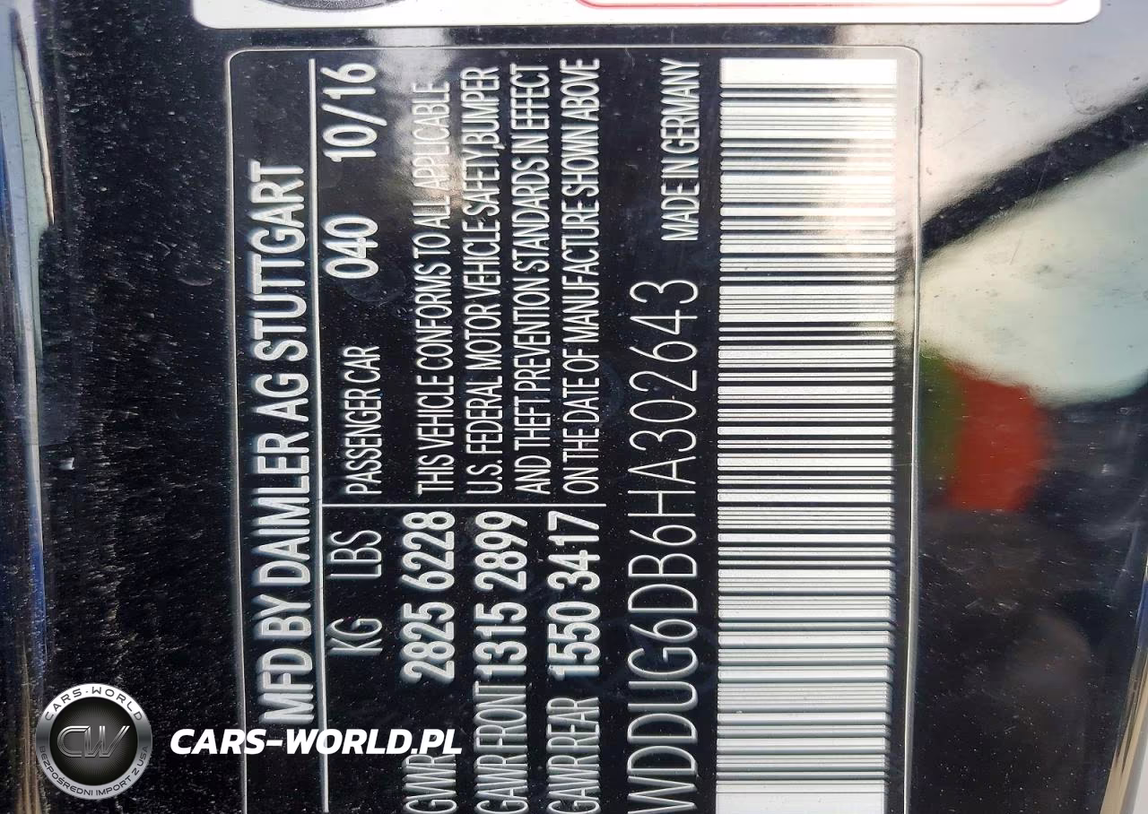 2017 Mercedes-Benz S 550E VIN:WDDUG6DB6HA302643 - 12