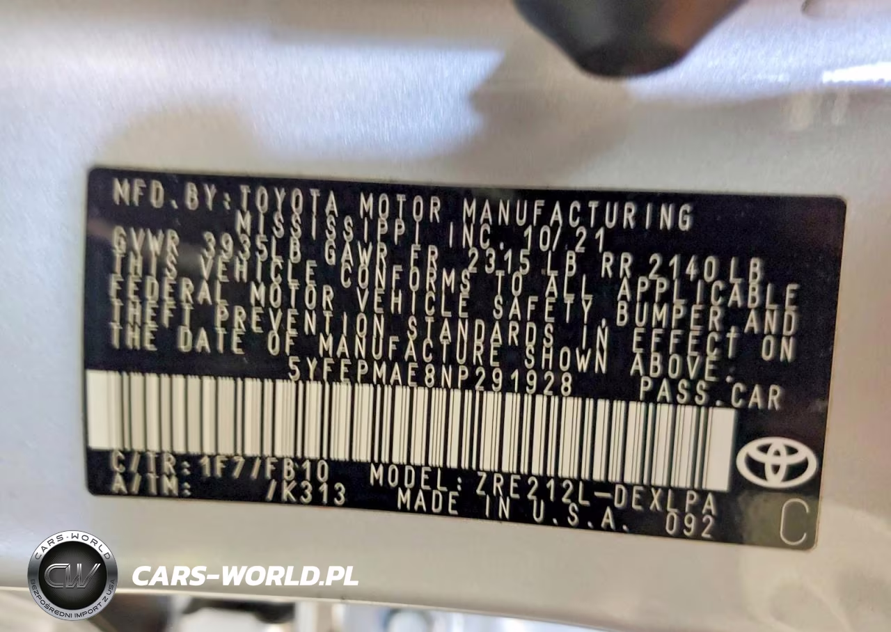 2022 Toyota Corolla Le VIN:5YFEPMAE8NP291928 - 12