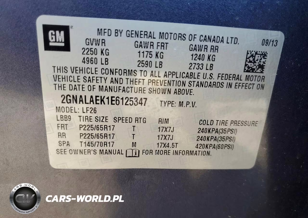 2014 Chevrolet Equinox Ls VIN:2GNALAEK1E6125347 - 14