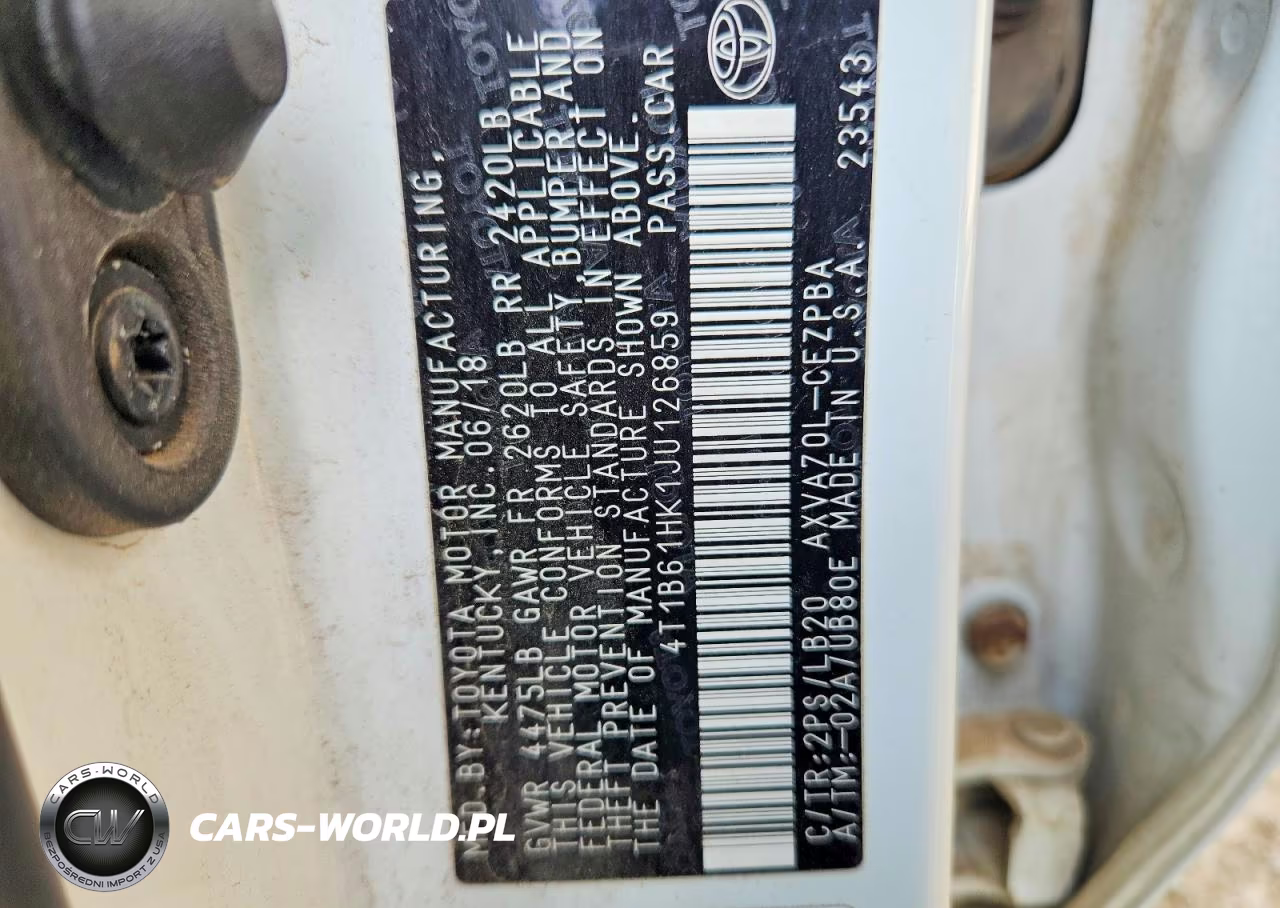 2018 Toyota Camry Xse VIN:4T1B61HK1JU126859 - 12