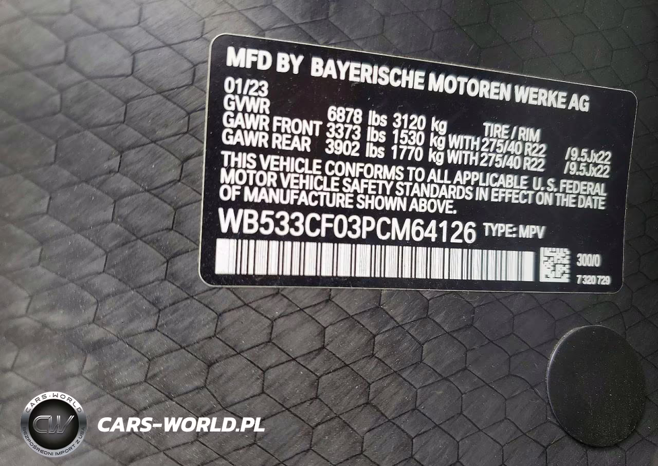 2023 BMW Ix M60 VIN:WB533CF03PCM64126 - 13
