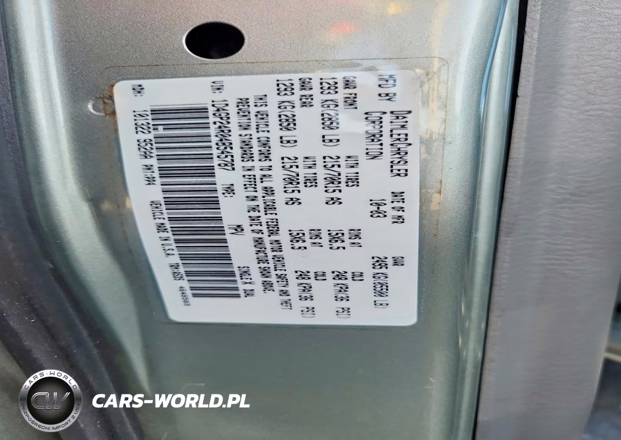 2004 Dodge Grand Caravan Se VIN:1D4GP24R04B545787 - 13