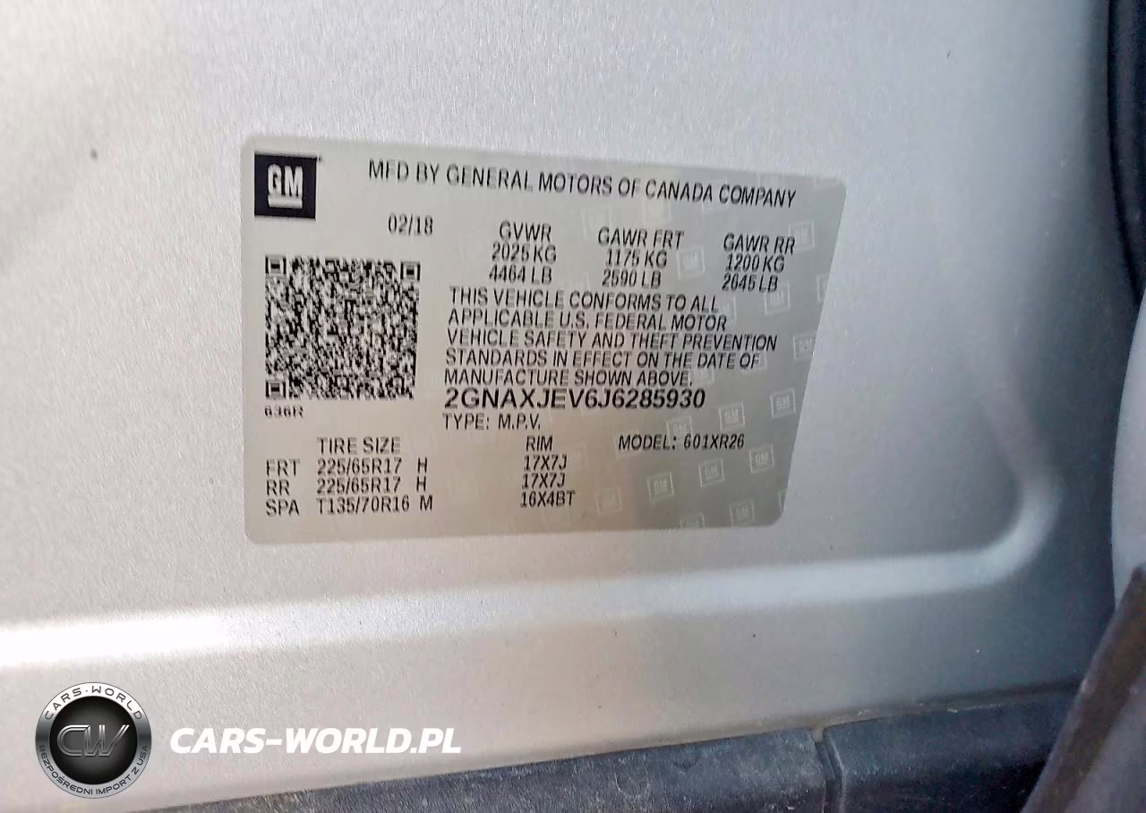2018 Chevrolet Equinox Lt VIN:2GNAXJEV6J6285930 - 12
