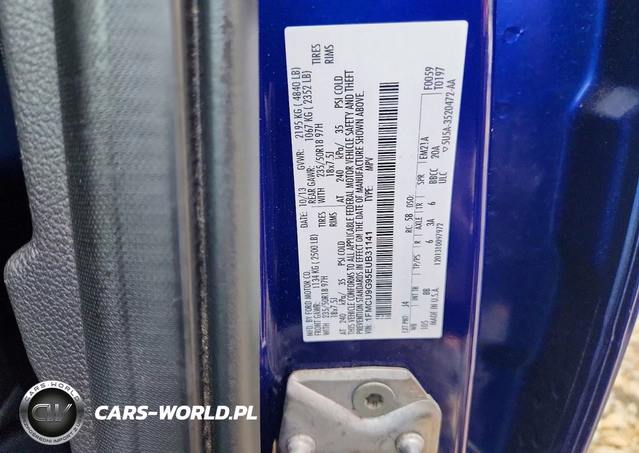 2014 Ford Escape Se VIN:1FMCU9G95EUB31141 - 12