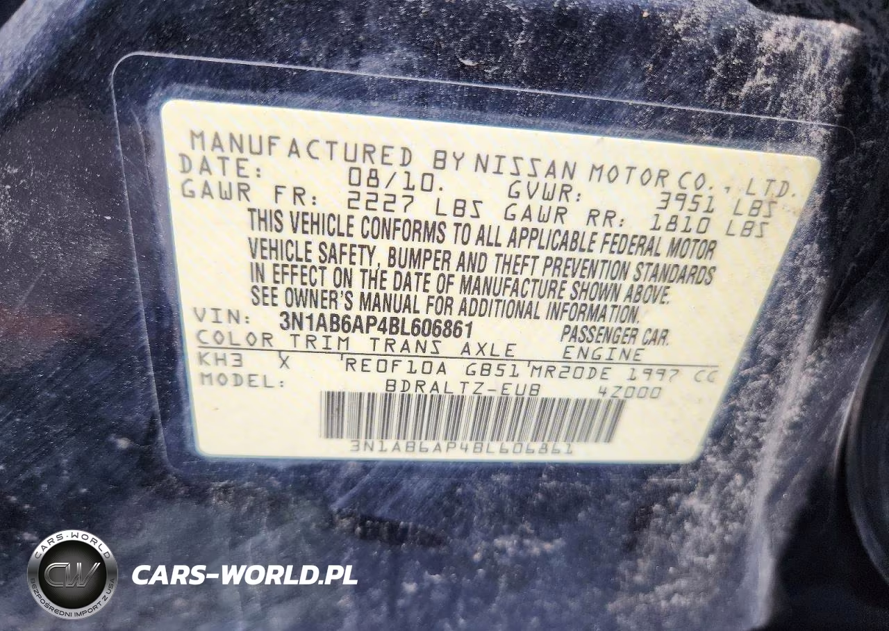 2011 Nissan Sentra 2.0-2.0S-Sr-2.0Sl VIN:3N1AB6AP4BL606861 - 13