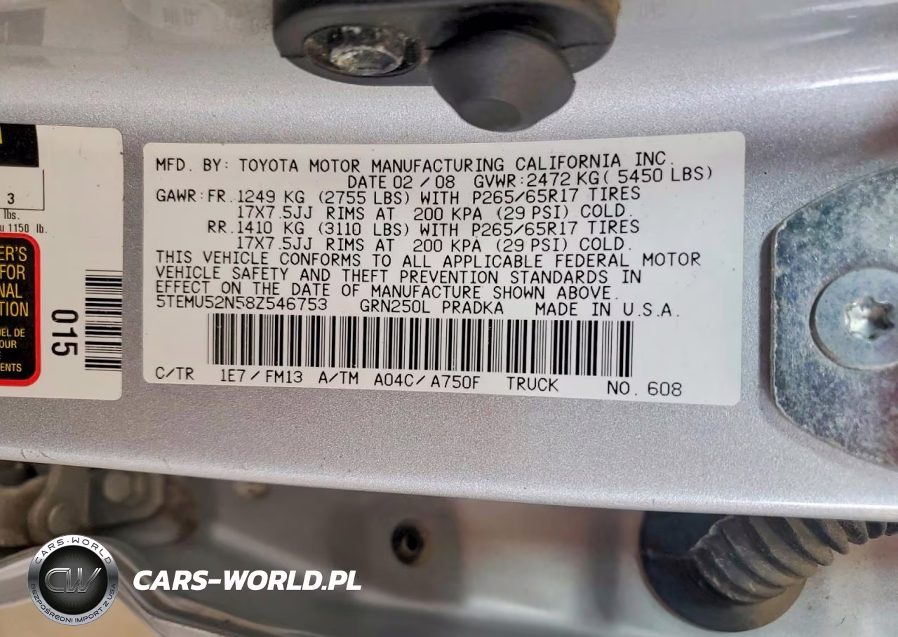 2008 Toyota Tacoma Double Cab Long Bed VIN:5TEMU52N58Z546753 - 12