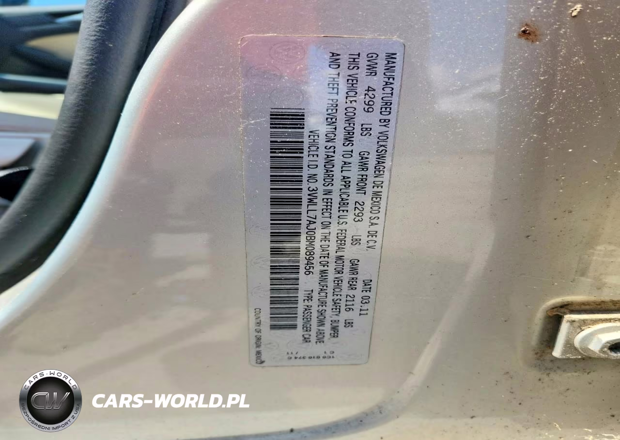 2011 Volkswagen Jetta Tdi VIN:3VWLL7AJ0BM089456 - 12